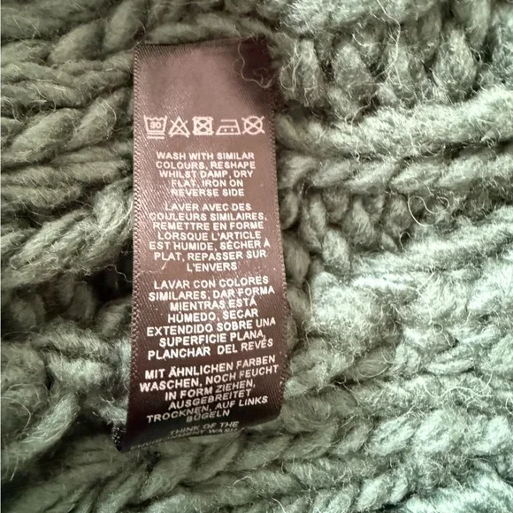 Men’s ASOS Chunky Sweater | Size S | Color: Teal - Picture 5 of 5